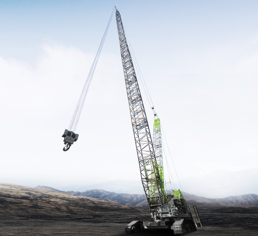 Zoomlion crawler crane on site